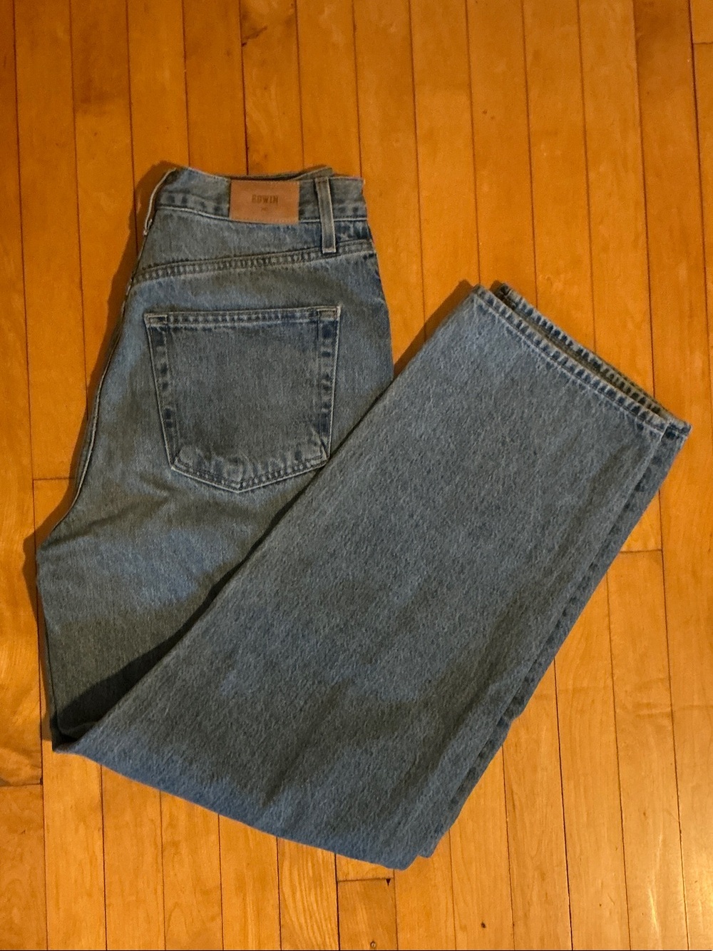 Edwin Straight Jeans in Light Blue Wash
